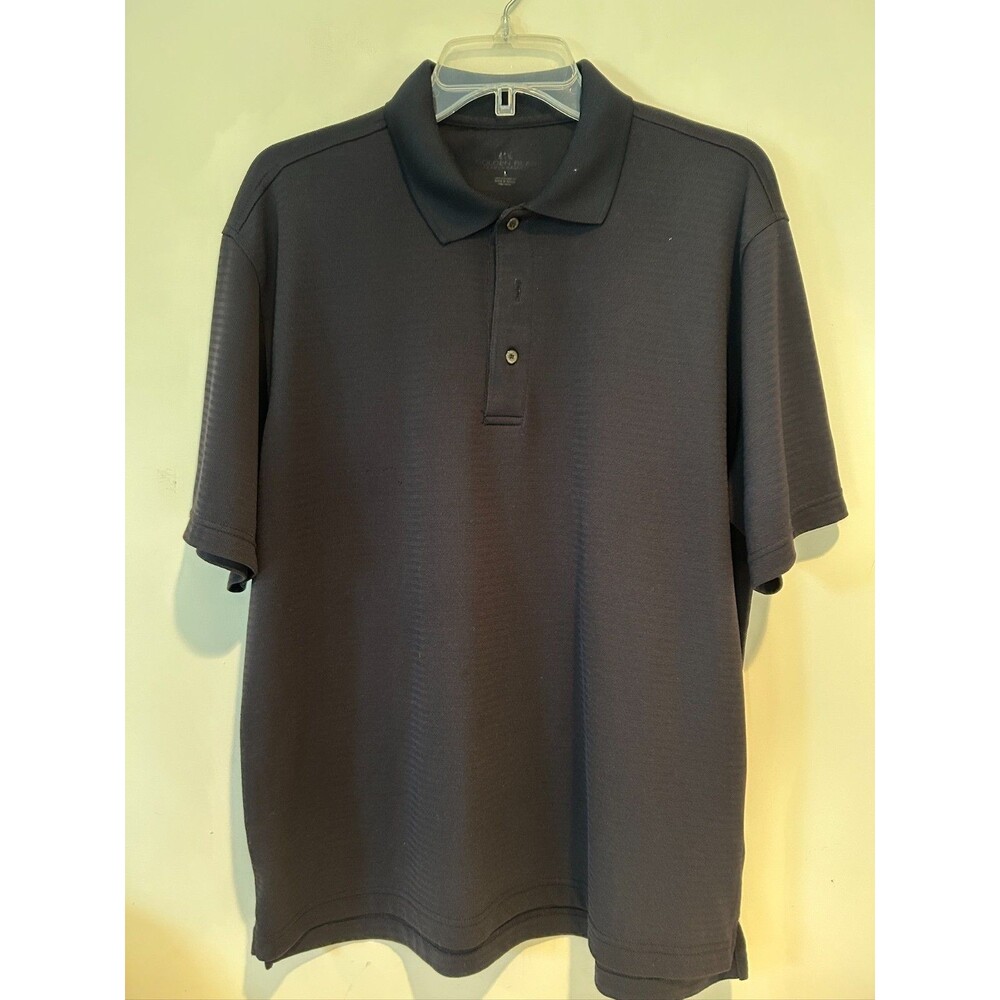 Golden Bear Short Sleeve Black Polo Shirt Size L- EUC